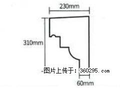 产品分解图型 - 檐口线，型号：SX311-YK-3，规格：230x310mm(3) - 吐鲁番三象EPS建材 tlf.sx311.cc