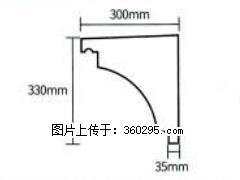产品分解图型 - 檐口线，型号：SX311-YK-2，规格：300x330mm(2) - 吐鲁番三象EPS建材 tlf.sx311.cc